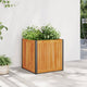 Boîte de planification Vidaxl 45x45x44 cm en bois et acier d'acacia solide