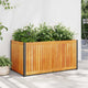 Boîte de planification Vidaxl 85x45x44 cm en bois et acier d'acacia solide