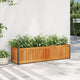 Jardinière Vidaxx 110x30x27,5 cm bois d'acacia massif et acier