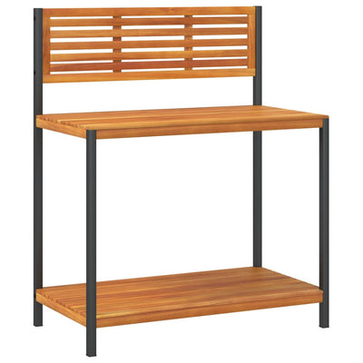 Tableau de jardinage Vidaxl 90x50x110 cm en bois et en acier solides