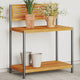 Tableau de jardinage Vidaxl 90x50x110 cm en bois et en acier solides