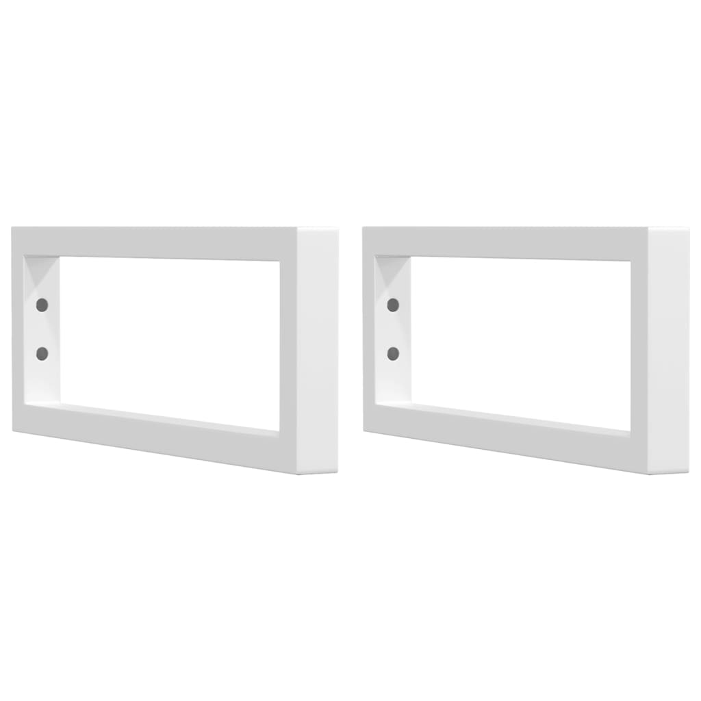 Vidaxx supports muraux pour évier 2 pcs rectangulaire en acier blanc