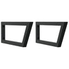 Vidaxx supports muraux pour évier 2 pcs trapèze acier noir
