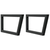 Vidaxx supports muraux pour évier 2 pcs trapèze acier noir