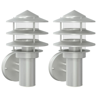 Vidaxl Lampes murales extérieures 2 St