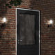 Vidaxl lampe murale extérieure en acier inoxydable noir