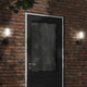 Vidaxl lampe murale extérieure en acier inoxydable noir