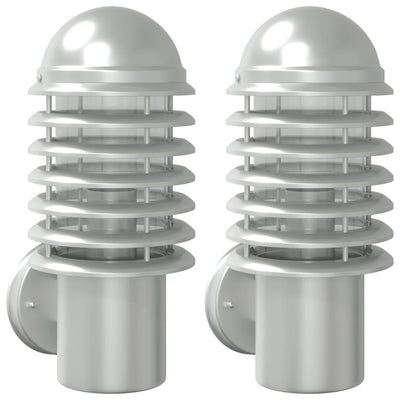 Vidaxl Lampes murales extérieures 2 St