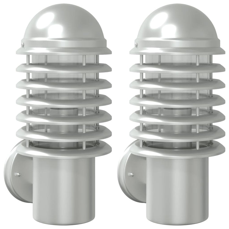 Vidaxl Lampes murales extérieures 2 St