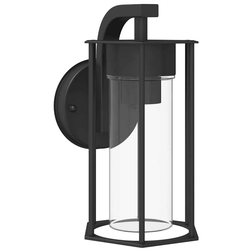 Vidaxl lampe murale extérieure en acier inoxydable noir