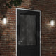 Vidaxl lampe murale extérieure en acier inoxydable noir