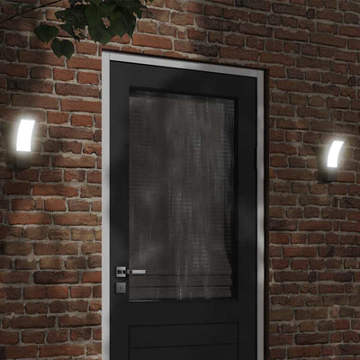 Vidaxl Lampes murales extérieures 2 ST LED Cast Aluminium noir