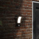 Vidaxl Lampes murales extérieures 2 ST LED avec des capteurs coulé en aluminium noir
