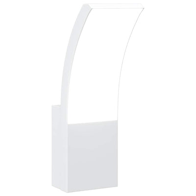 Vidaxl lampe murale extérieure LED coulé en aluminium blanc