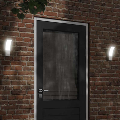 Vidaxl lampe murale extérieure LED coulé en aluminium blanc