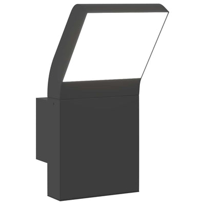 Vidaxl lampe murale extérieure LED coulé en aluminium noir