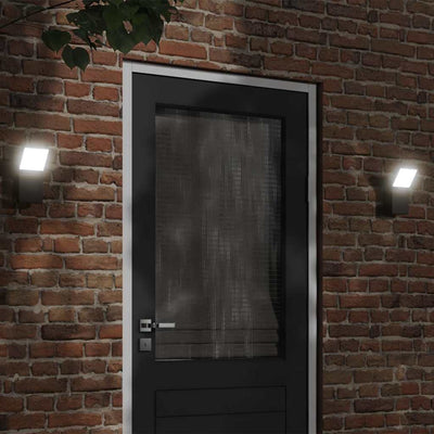 Vidaxl lampe murale extérieure LED coulé en aluminium noir