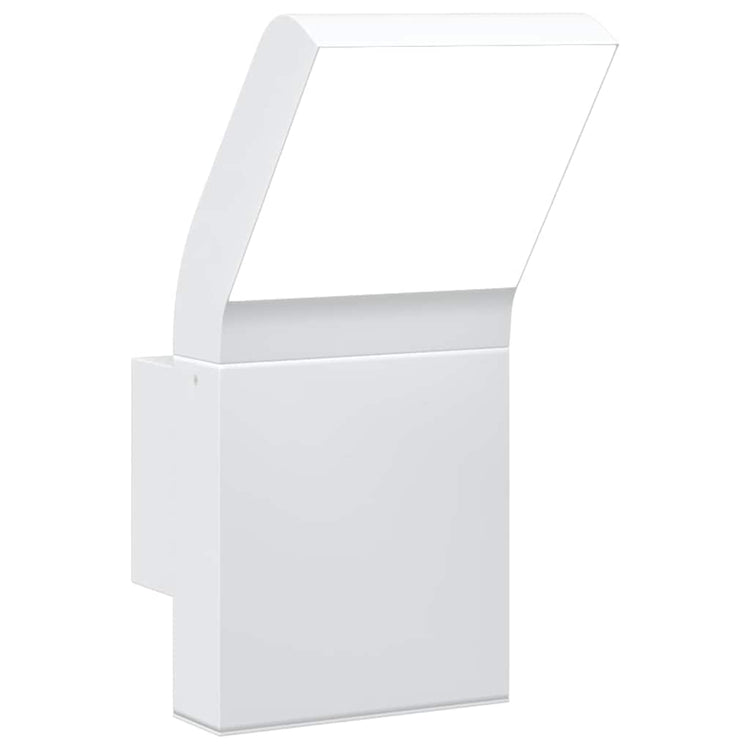 Vidaxl lampe murale extérieure LED coulé en aluminium blanc