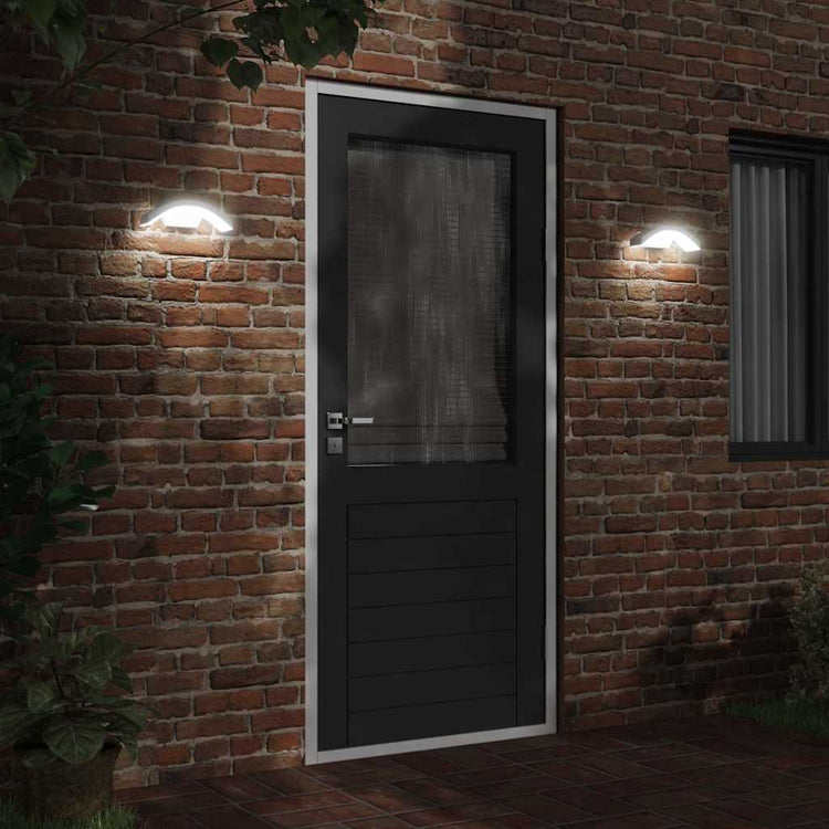 Vidaxl Lampes murales extérieures 2 ST LED CAST Aluminium blanc