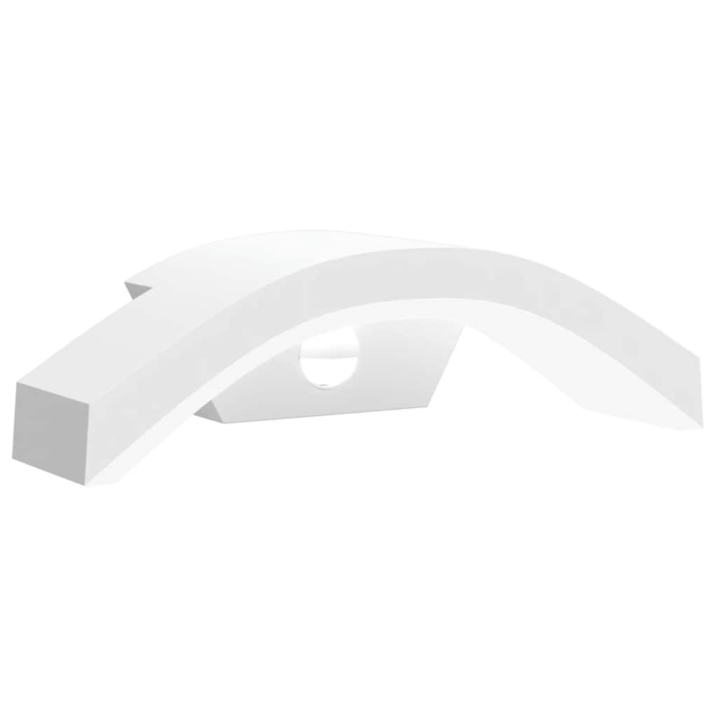 Lampe murale extérieure vidaxl LED avec des capteurs coulé en aluminium blanc
