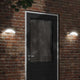 Vidaxl Lampes murales extérieures 2 ST LED avec des capteurs coulé en aluminium blanc
