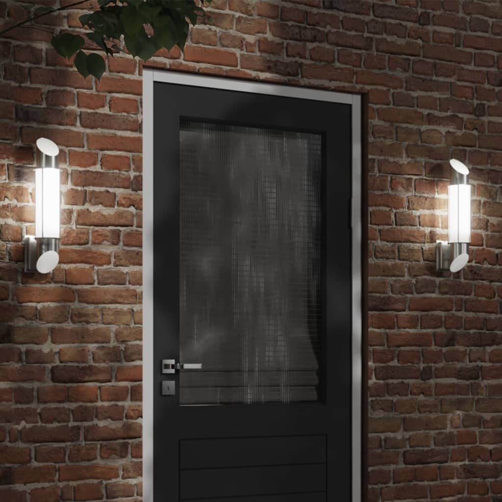 Vidaxl Lampes murales extérieures 2 St