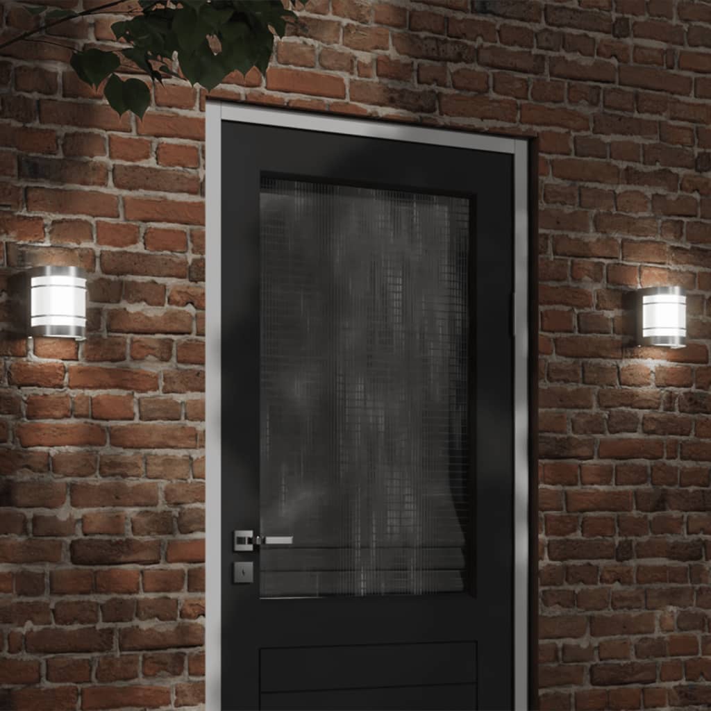 Vidaxl Lampes murales extérieures 2 St