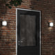 Vidaxl lampe murale extérieure en acier inoxydable noir