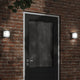 Vidaxl Lampes murales extérieures 2 st en acier inoxydable noir