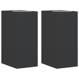 Vidaxl Lampes murales extérieures 2 Sted en aluminium noir - afbeelding 2