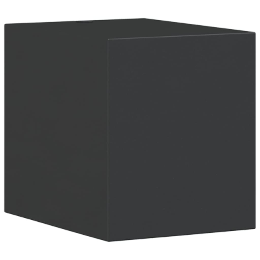 Vidaxl lampe murale extérieure coulée en aluminium noir