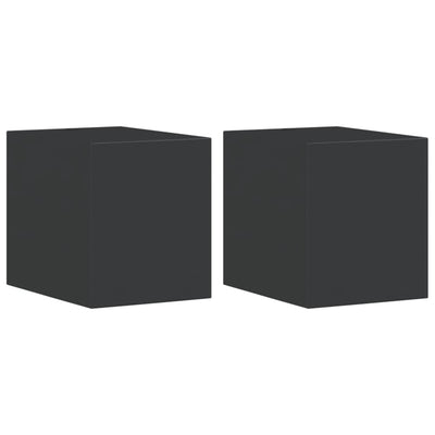 Vidaxl Lampes murales extérieures 2 Sted en aluminium noir