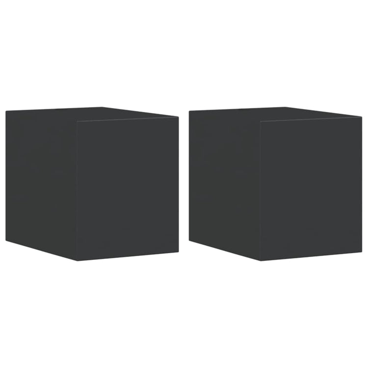 Vidaxl Lampes murales extérieures 2 Sted en aluminium noir