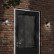 Vidaxl Lampe murale extérieure avec capteur coulé en aluminium noir