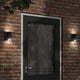 Vidaxl lampe murale extérieure coulée en aluminium noir