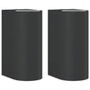 Vidaxl Lampes murales extérieures 2 Sted en aluminium noir
