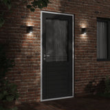 Vidaxl Lampes murales extérieures 2 Sted en aluminium noir - afbeelding 3