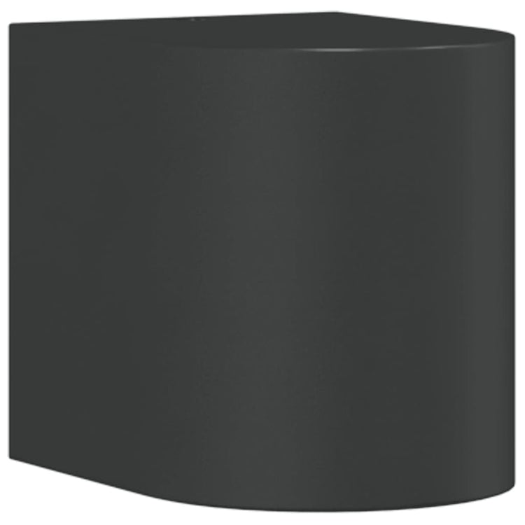 Vidaxl lampe murale extérieure coulée en aluminium noir