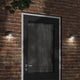 Vidaxl lampe murale extérieure coulée en aluminium noir