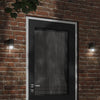 Vidaxl lampe murale extérieure coulée en aluminium noir
