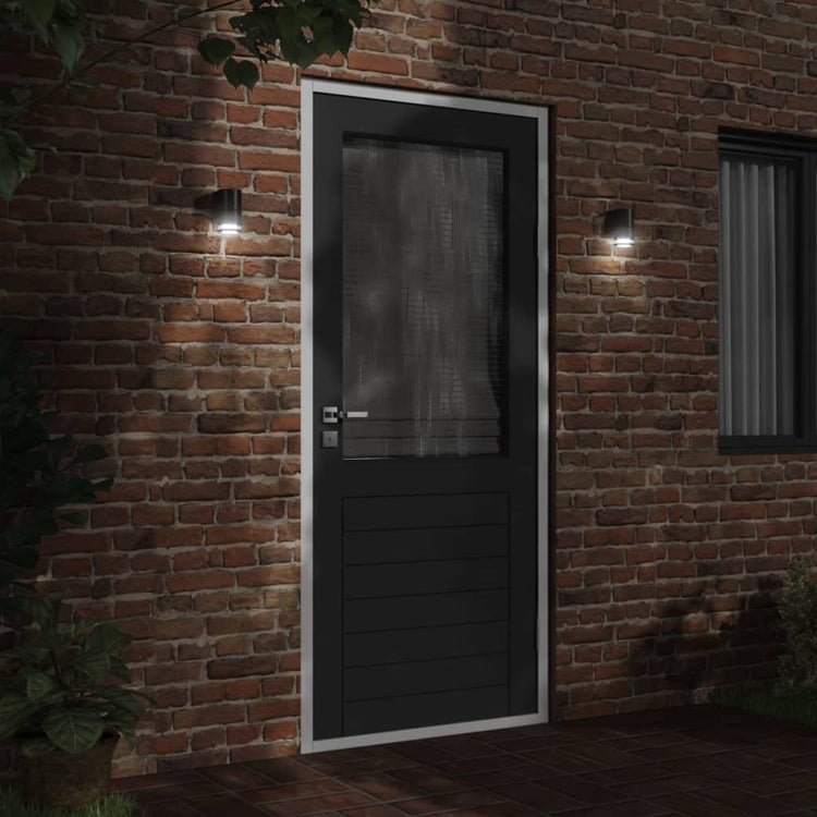 Vidaxl Lampes murales extérieures 2 Sted en aluminium noir