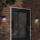 Vidaxl Lampes murales extérieures 2 Sted en aluminium noir