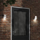 Vidaxl lampe murale extérieure en acier inoxydable en acier argenté