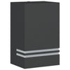 Vidaxl lampe murale extérieure en acier inoxydable noir