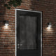 Vidaxl lampe murale extérieure en acier inoxydable noir