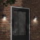 Vidaxl Lampes murales extérieures 2 st en acier inoxydable noir