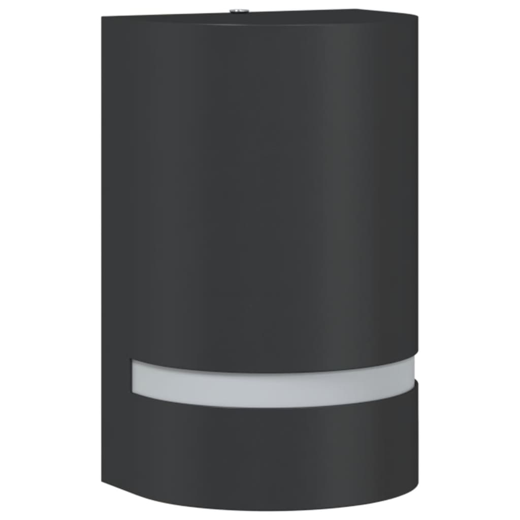 Vidaxl lampe murale extérieure coulée en aluminium noir