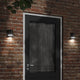 Vidaxl lampe murale extérieure coulée en aluminium noir