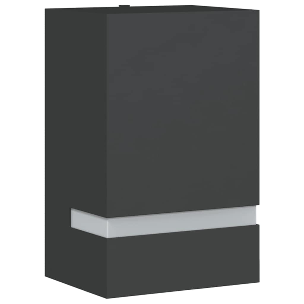 Vidaxl lampe murale extérieure en acier inoxydable noir