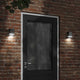 Vidaxl lampe murale extérieure en acier inoxydable noir